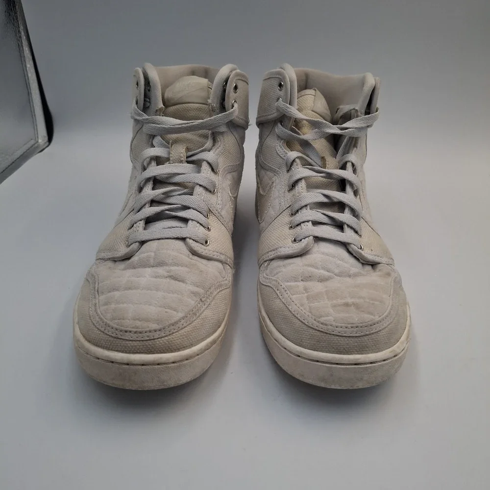 Nike Air Jordan 1 AJKO High Quilted Pure Platinum Mens Size 9 Sneakers
